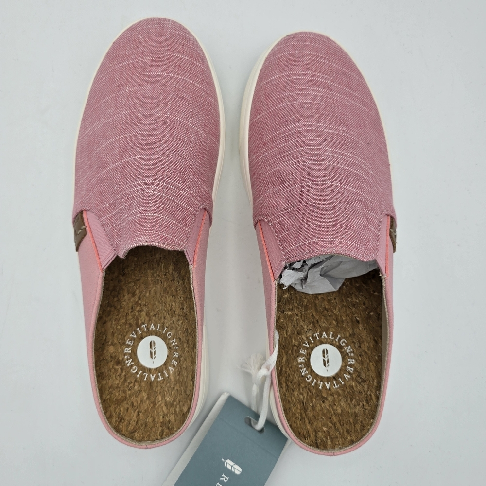 NWT Revitalign Esplande Tex Canvas Slip-On Clogs, Pen Red (Pink), Women's 7B - Picture 16 of 16